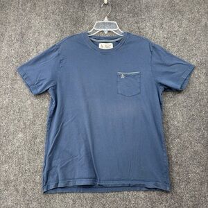 Penguin By Munsingwear Blue Crew Neck Short Sleeve Pocket T Shirt Men’s Large